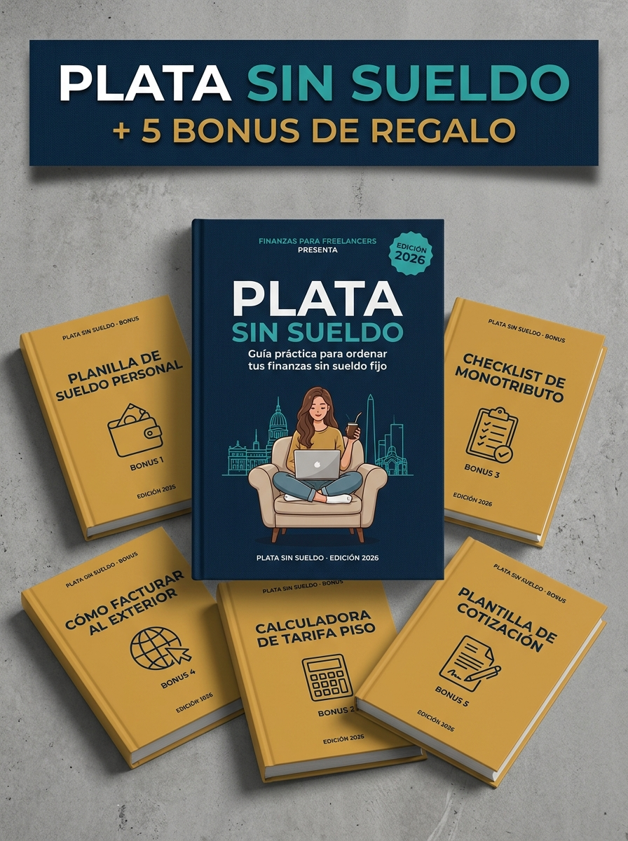 "Plata Sin Sueldo — Guía + 5 Bonus para Ordenar tus Finanzas sin Sueldo Fijo"